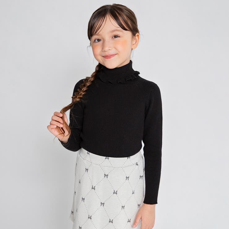 リブニット 長袖Tシャツ ロンT 150cm 女の子 秋物 冬物 インナー | ブランシェス | 詳細画像34 