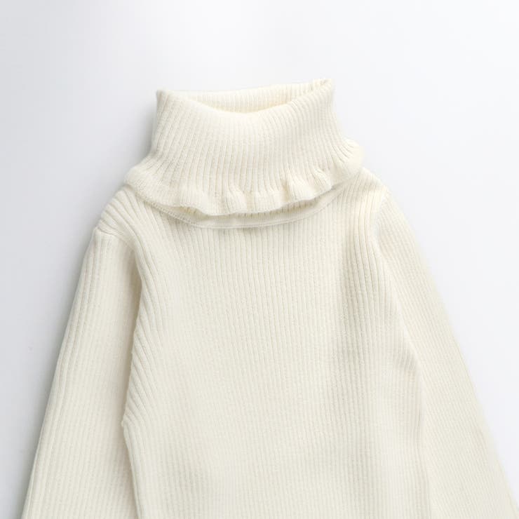リブニット 長袖Tシャツ ロンT 150cm 女の子 秋物 冬物 インナー | ブランシェス | 詳細画像7 