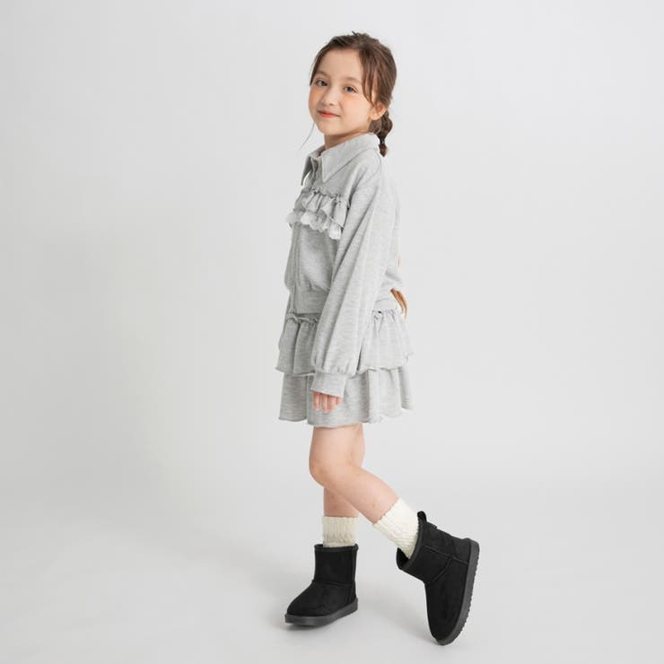 襟付き裏毛ジャケット 150cm 女の子 | ブランシェス | 詳細画像14 