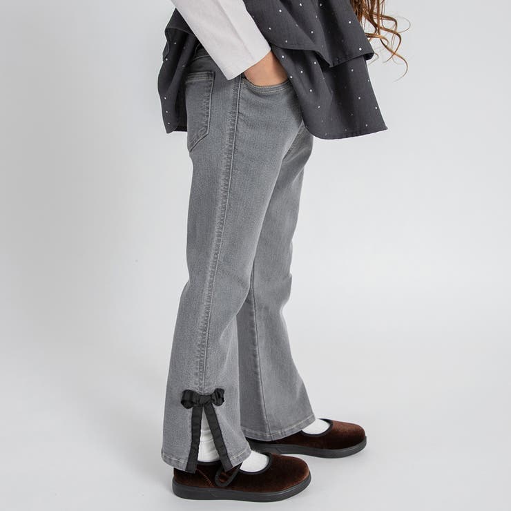リボンモチーフデニムパンツ 女の子 長ズボン 150cm | ブランシェス | 詳細画像23 