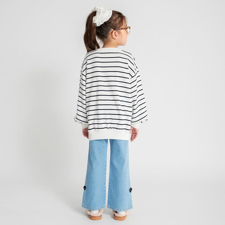 リボンモチーフデニムパンツ 女の子 長ズボン 150cm | ブランシェス | 詳細画像6 