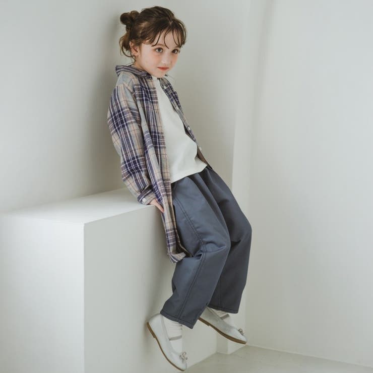 チェック柄シャツワンピース 150cm 女の子 カジュアル 重ね着 | ブランシェス | 詳細画像7 