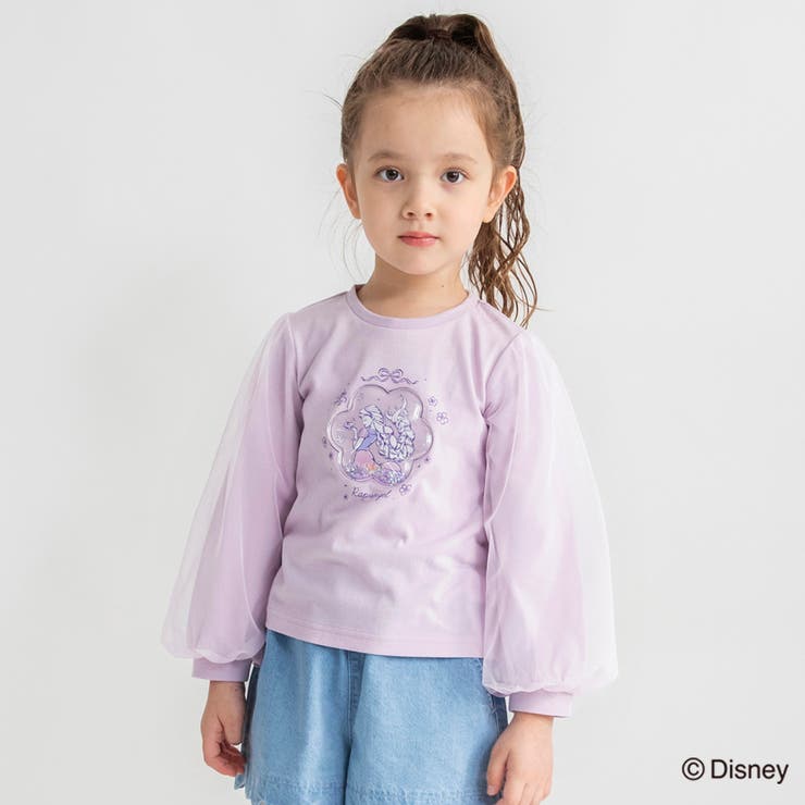 ラベンダー | 【DisneyCollection ディズニーコレクション】袖チュール長袖Tシャ… | ブランシェス
