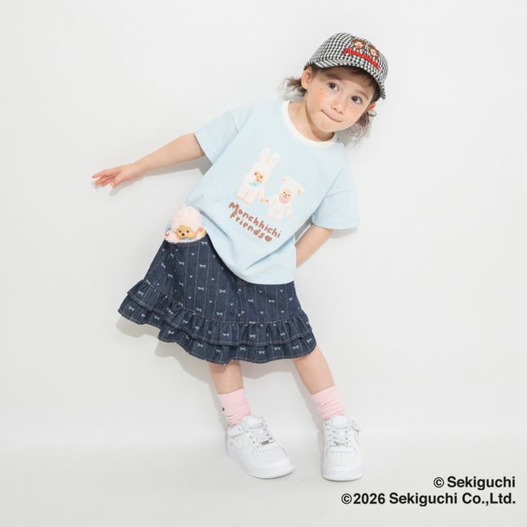 【モンチッチ】リンガー半袖Tシャツ | ブランシェス | 詳細画像13 