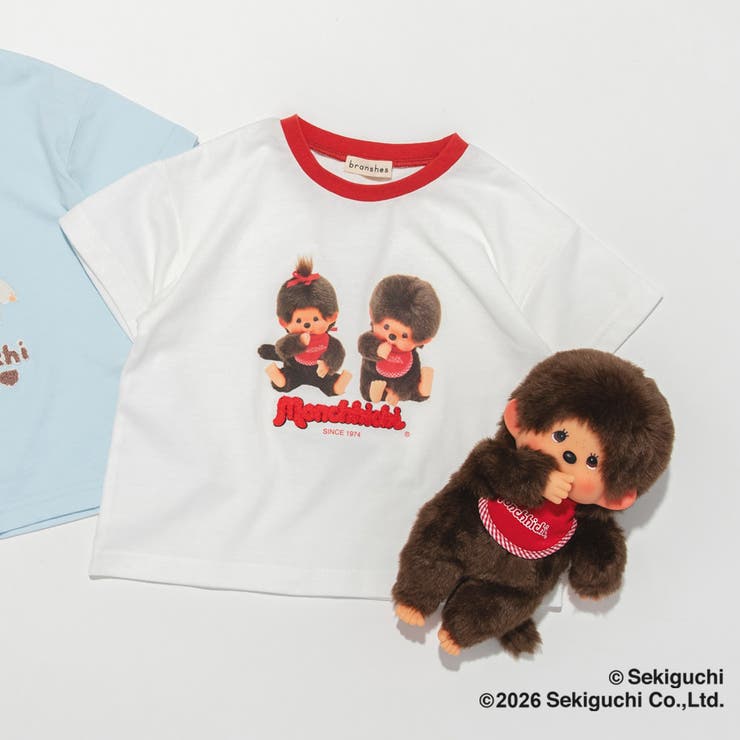 【モンチッチ】リンガー半袖Tシャツ | ブランシェス | 詳細画像2 