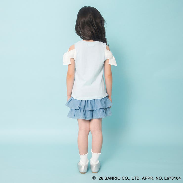 【サンリオキャラクターズ】シフォン肩あきトップス Tシャツ ハローキティ | ブランシェス | 詳細画像16 