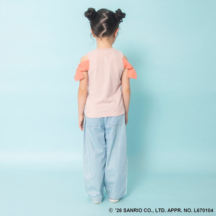 【サンリオキャラクターズ】シフォン肩あきトップス Tシャツ ハローキティ | ブランシェス | 詳細画像24 
