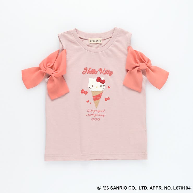 【サンリオキャラクターズ】シフォン肩あきトップス Tシャツ ハローキティ | ブランシェス | 詳細画像27 