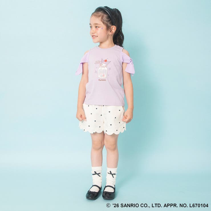 【サンリオキャラクターズ】シフォン肩あきトップス Tシャツ ハローキティ | ブランシェス | 詳細画像29 