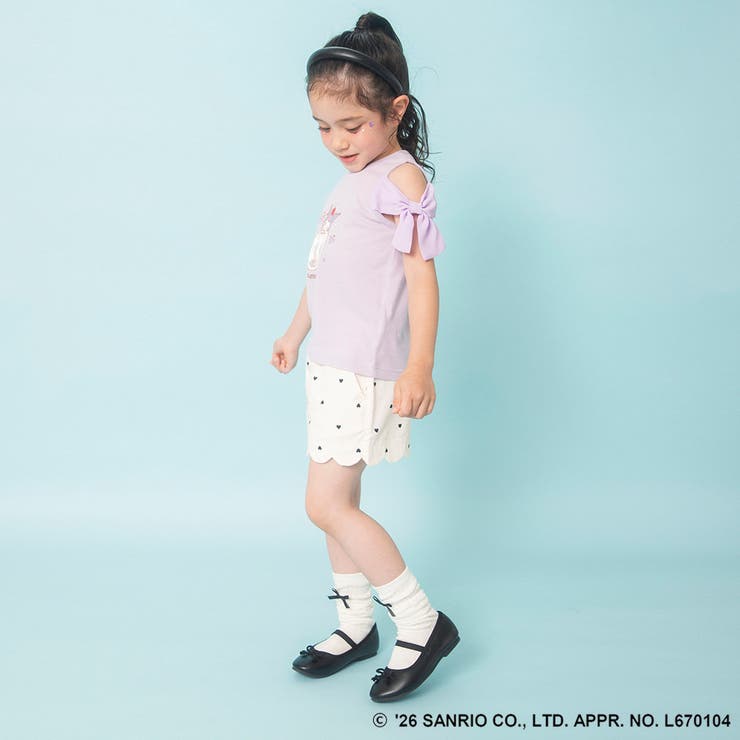 【サンリオキャラクターズ】シフォン肩あきトップス Tシャツ ハローキティ | ブランシェス | 詳細画像30 