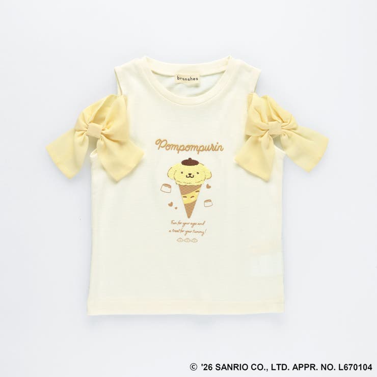 【サンリオキャラクターズ】シフォン肩あきトップス Tシャツ ハローキティ | ブランシェス | 詳細画像8 
