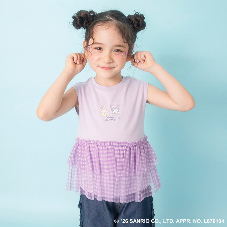 【サンリオキャラクターズ】裾ティアードフリルトップス Tシャツ ポムポムプリン | ブランシェス | 詳細画像24 
