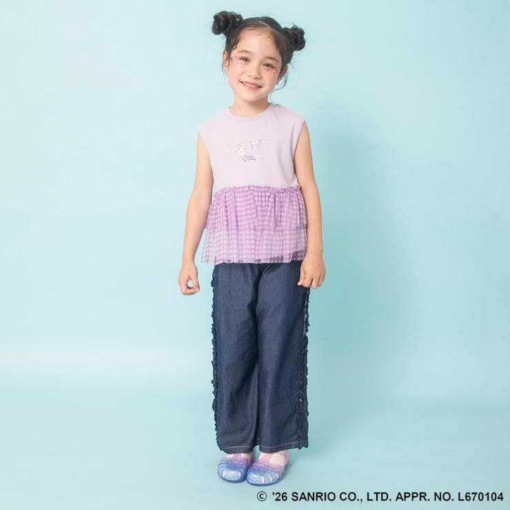 【サンリオキャラクターズ】裾ティアードフリルトップス Tシャツ ポムポムプリン | ブランシェス | 詳細画像15 