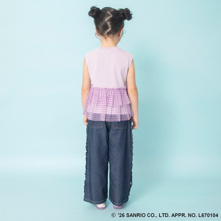 【サンリオキャラクターズ】裾ティアードフリルトップス Tシャツ ポムポムプリン | ブランシェス | 詳細画像18 