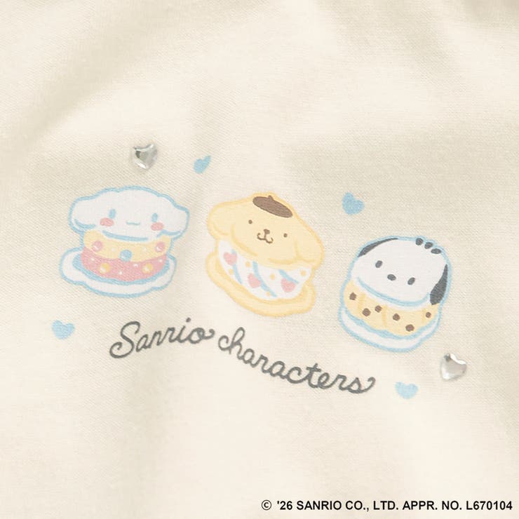 【サンリオキャラクターズ】裾ティアードフリルトップス Tシャツ ポムポムプリン | ブランシェス | 詳細画像8 