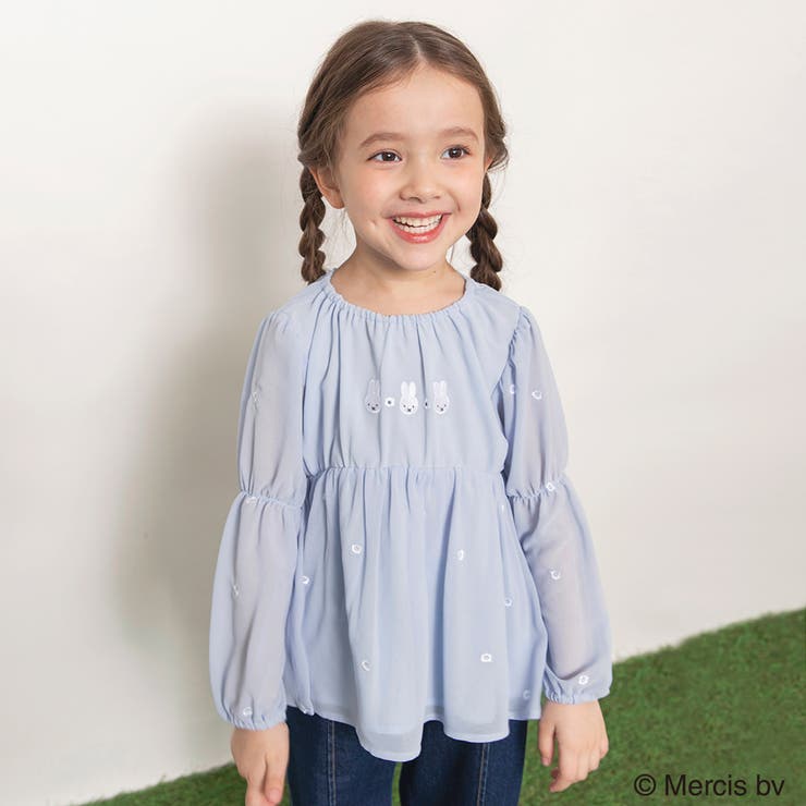 サックス | 【miffy ミッフィー】総柄刺しゅうチュニック キッズ | ブランシェス