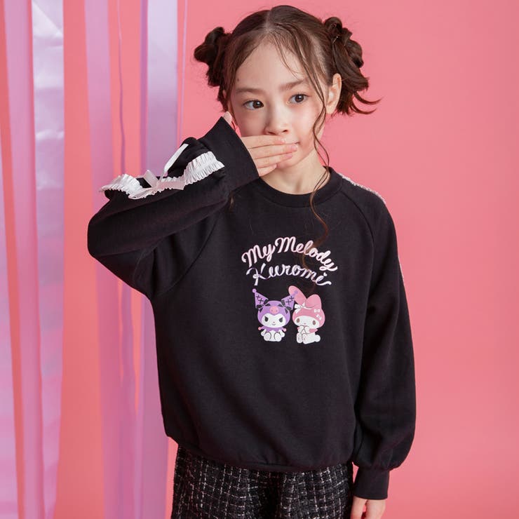 【サンリオキャラクターズ】マイメロディ＆クロミ袖レーストレーナー メロクロ 女の… | ブランシェス | 詳細画像24 