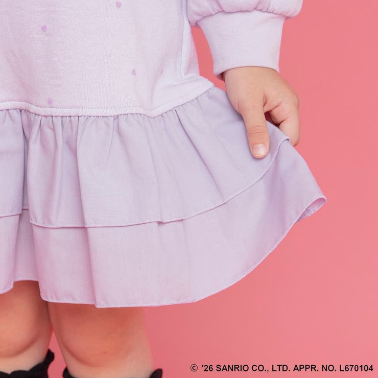 【サンリオキャラクターズ】マイメロディ＆クロミフリルワンピース メロクロ 女の子 | ブランシェス | 詳細画像8 