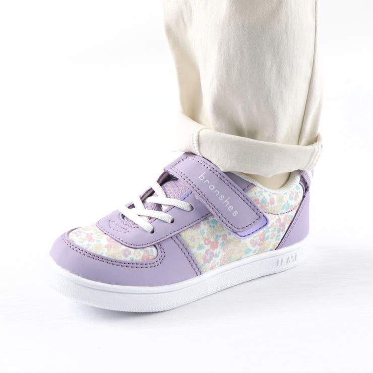 ラベンダー | IFME/イフミーコラボ花柄スニーカー 子供服 キッズ | ブランシェス