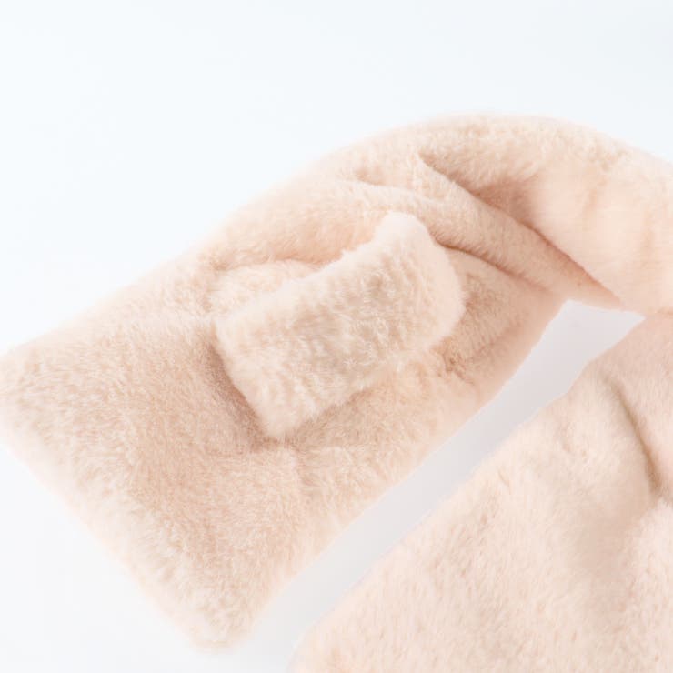 ハート型フェイクファーマフラー | ブランシェス | 詳細画像12 