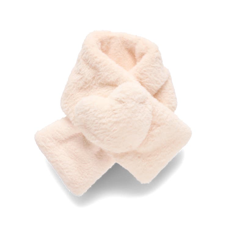 ピンク | ハート型フェイクファーマフラー | ブランシェス