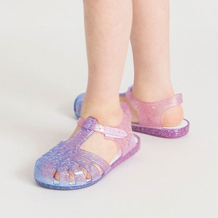 パープル | キラキラクリアサンダル | ブランシェス