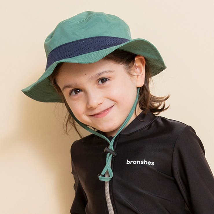 【接触冷感】フローズンメッシュネックカバー付きハット | ブランシェス | 詳細画像2 