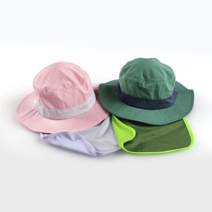 【接触冷感】フローズンメッシュネックカバー付きハット | ブランシェス | 詳細画像14 