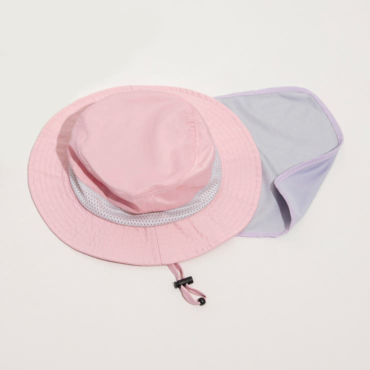 ラベンダー | 【接触冷感】フローズンメッシュネックカバー付きハット | ブランシェス