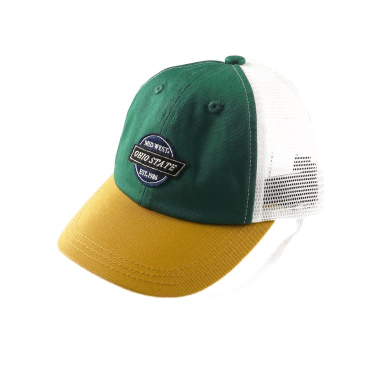 グリーン | アップリケメッシュキャップ | ブランシェス