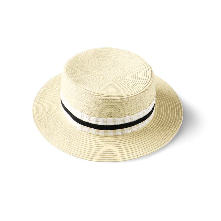 アイボリー | リボン付ペーパーハット | ブランシェス