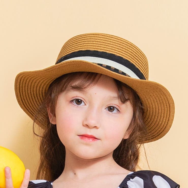 ブラウン | リボン付ペーパーハット | ブランシェス