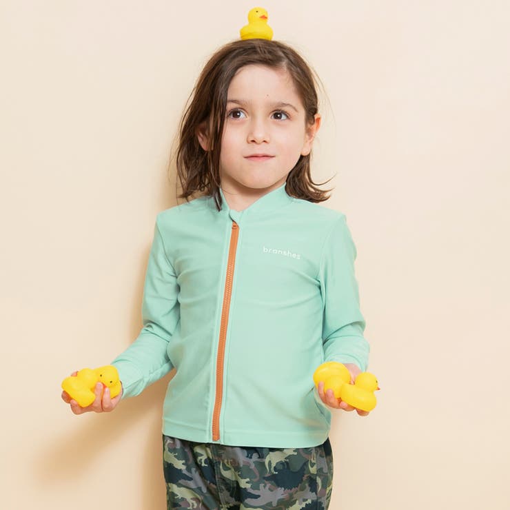 ライトグリーン | 【水着】長袖 ラッシュガード | ブランシェス