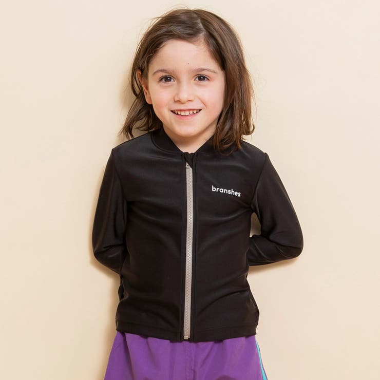 ブラック | 【水着】長袖 ラッシュガード | ブランシェス