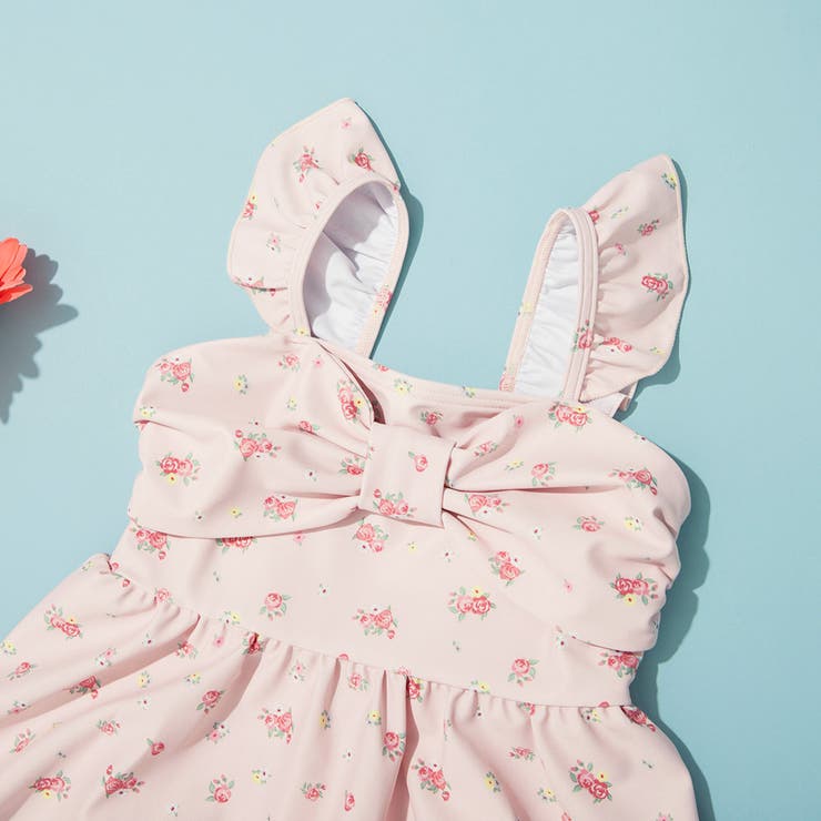 【水着】リボンアクセント総柄 ワンピース | ブランシェス | 詳細画像25 