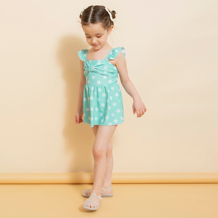 【水着】リボンアクセント総柄 ワンピース | ブランシェス | 詳細画像2 