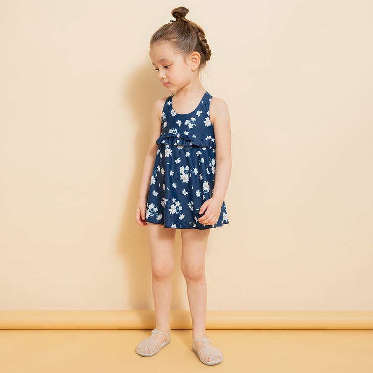 【水着】サンドレス風総柄 ワンピース/花柄/ギンガム チェック | ブランシェス | 詳細画像14 