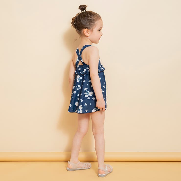 【水着】サンドレス風総柄 ワンピース/花柄/ギンガム チェック | ブランシェス | 詳細画像16 