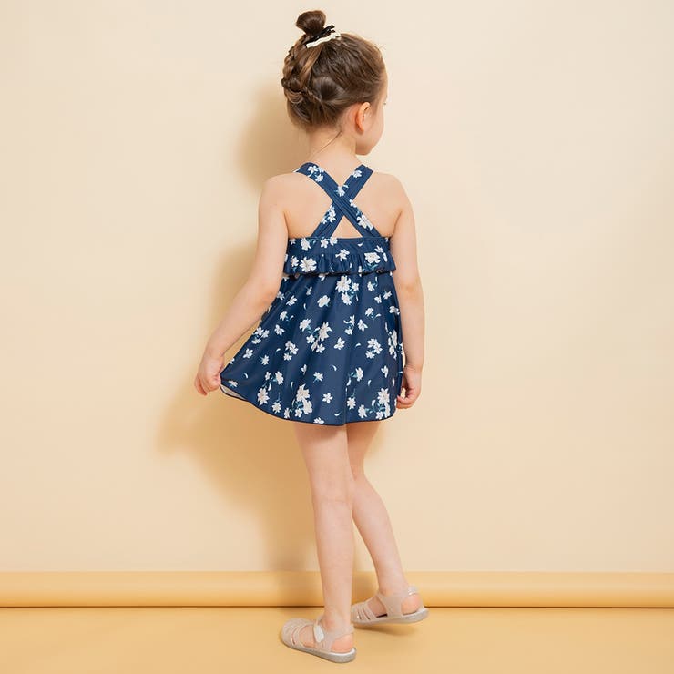 【水着】サンドレス風総柄 ワンピース/花柄/ギンガム チェック | ブランシェス | 詳細画像17 