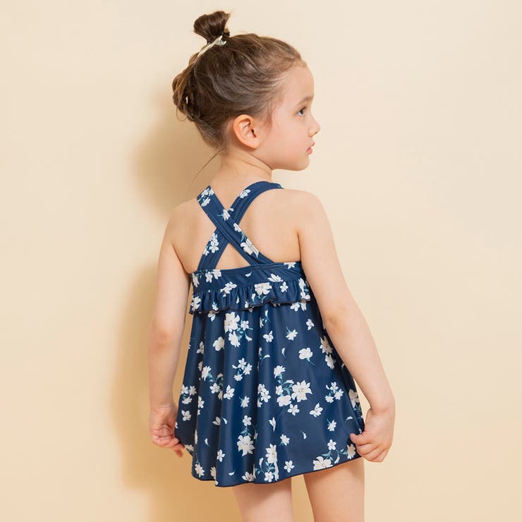 【水着】サンドレス風総柄 ワンピース/花柄/ギンガム チェック | ブランシェス | 詳細画像18 