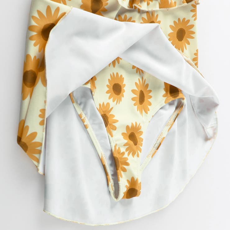 【水着】サンドレス風総柄 ワンピース/花柄/ギンガム チェック | ブランシェス | 詳細画像8 