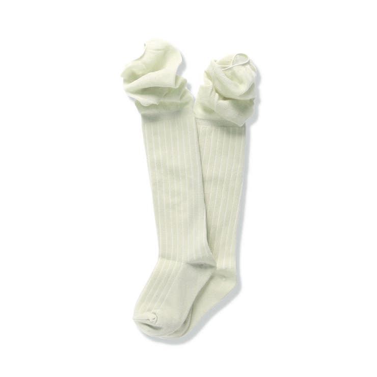 ベージュ | シアー切替ハイソックス | ブランシェス