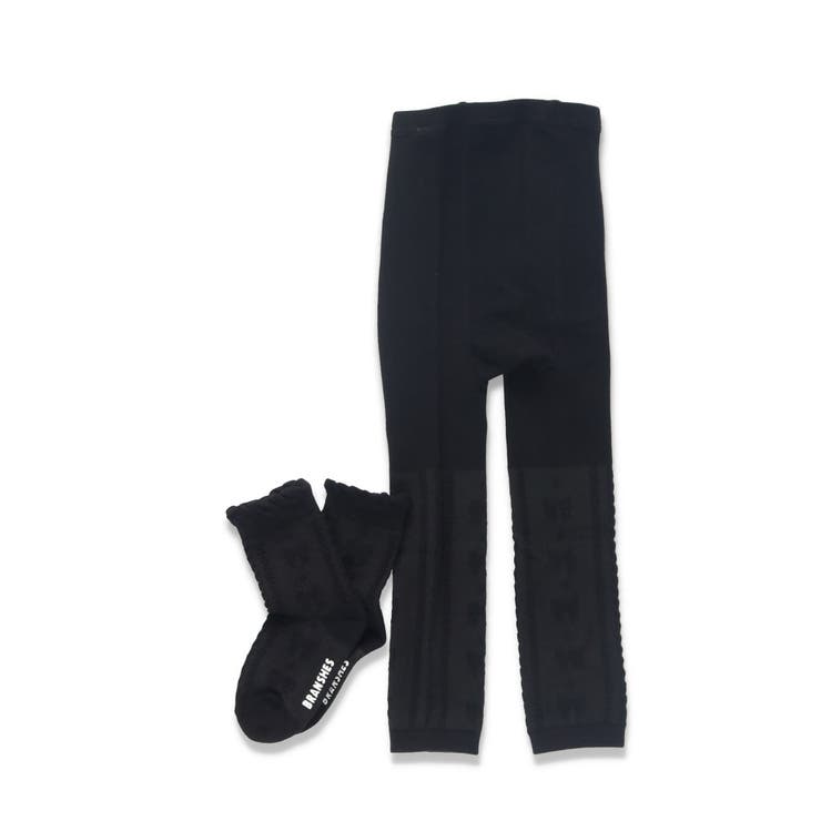 ブラック | リボンフロートスパッツ&ソックスセット | ブランシェス