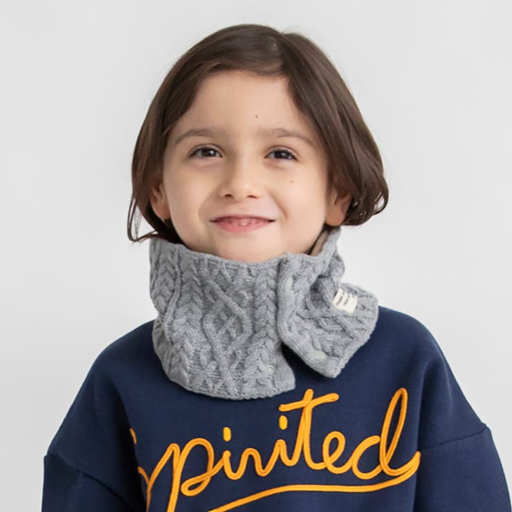 【あったか】ケーブル柄ネックウォーマー/スヌード/マフラー | ブランシェス | 詳細画像1 