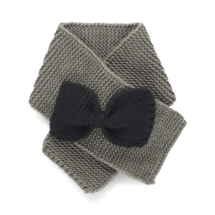 ブラウン | リボン モチーフ マフラー | ブランシェス