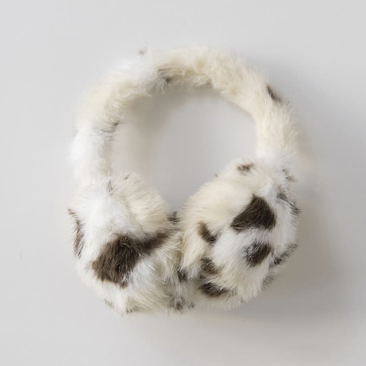 オフホワイト | アニマル柄耳あて | ブランシェス