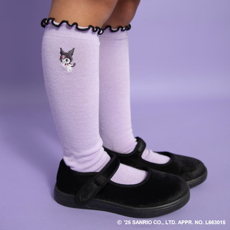 46_LV_クロミ | ワンポイント刺しゅうハイソックス マイメロ クロミ | ブランシェス