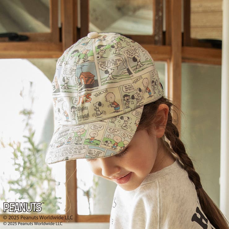 アイボリー | ×ブランシェス 総柄キャップ スヌーピー | ブランシェス