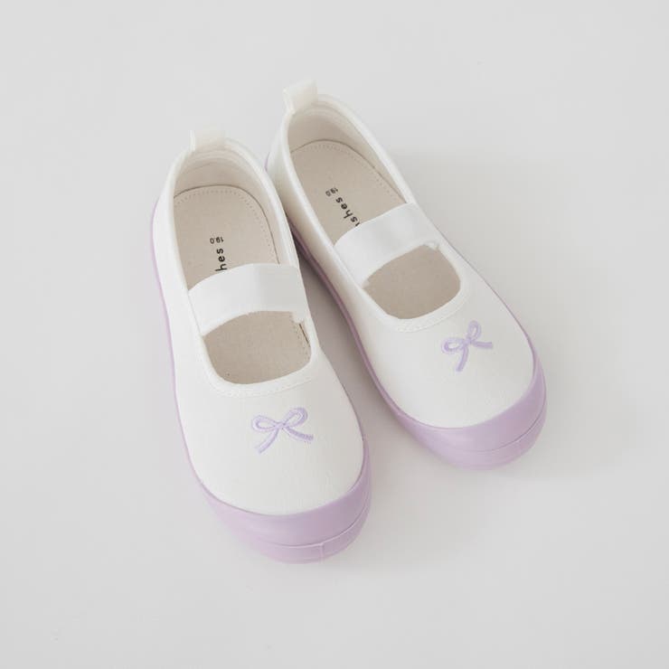ラベンダー | ワンポイント刺しゅう上履き | ブランシェス