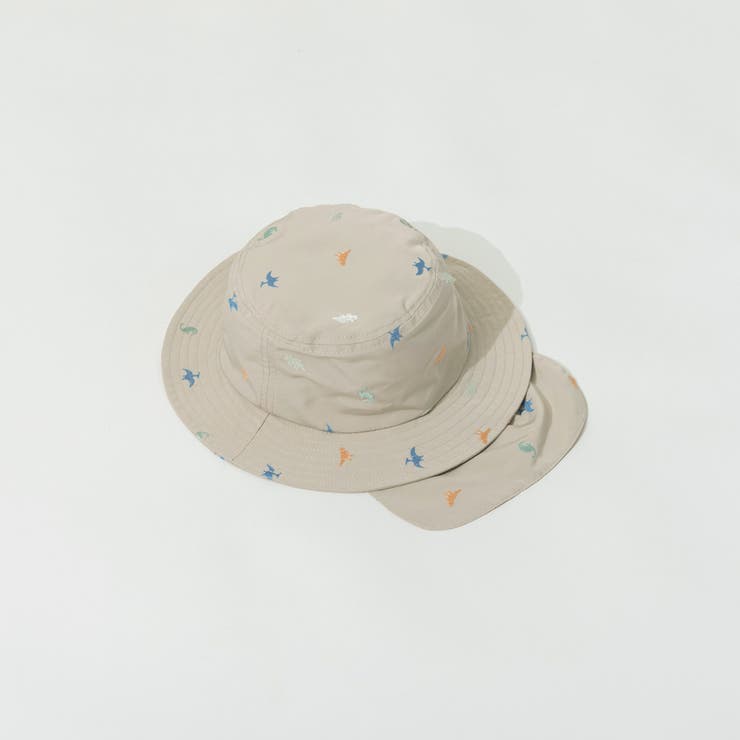 ベージュ | 日よけ付き刺しゅうハット | ブランシェス